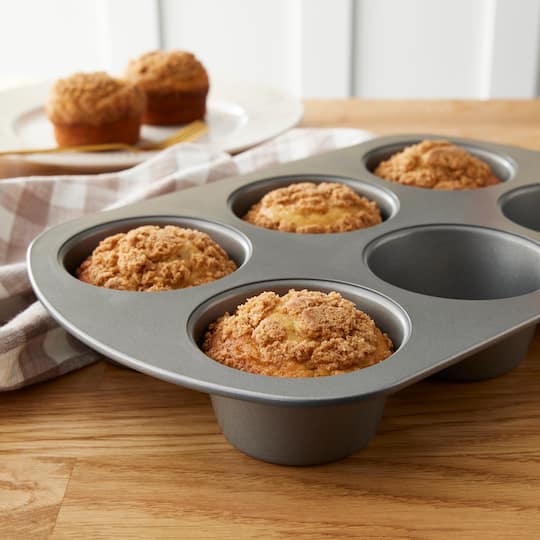 6 Pack: Non-Stick Jumbo Muffin Pan by Celebrate It®